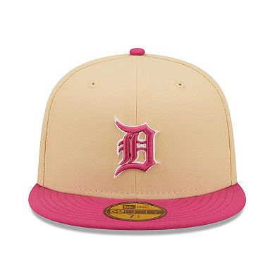 Men's New Era Orange/Pink Detroit Tigers Tiger Stadium Mango Passion 59FIFTY Fitted Hat