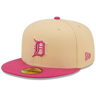 Men's New Era Orange/Pink Detroit Tigers Tiger Stadium Mango Passion 59FIFTY Fitted Hat