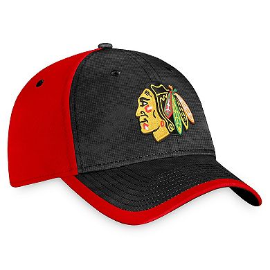 Men's Fanatics Branded Black/Red Chicago Blackhawks Authentic Pro Rink Camo Flex Hat