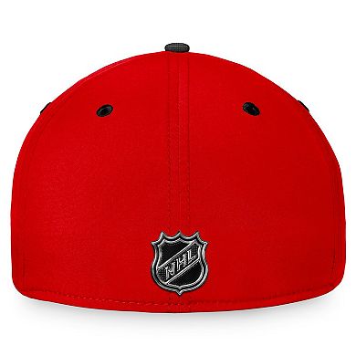 Men's Fanatics Branded Black/Red Chicago Blackhawks Authentic Pro Rink Camo Flex Hat