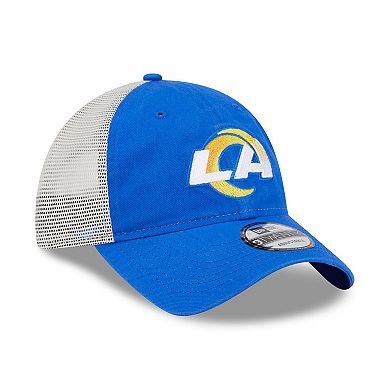 Men's New Era Royal/Natural Los Angeles Rams Loyal 9TWENTY Trucker Snapback Hat