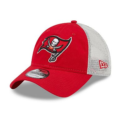 Men's New Era Red/Natural Tampa Bay Buccaneers Loyal 9TWENTY Trucker Hat