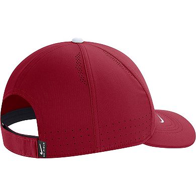 Youth Nike Crimson Washington State Cougars 2023 Sideline Legacy91 Adjustable Hat