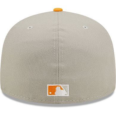Men's New Era Gray/Orange Cincinnati Reds 1990 World Series Cooperstown Collection Undervisor 59FIFTY Fitted Hat