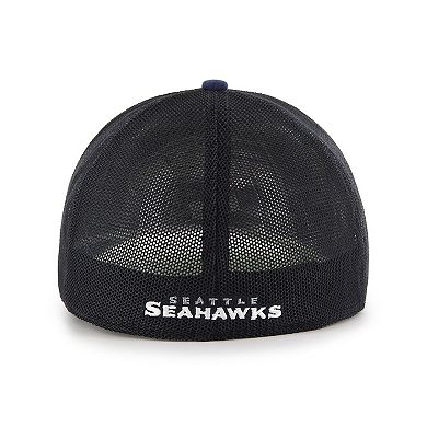 Men's '47 College Navy Seattle Seahawks Pixelation Trophy Flex Hat