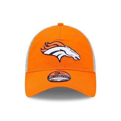 Men's New Era Orange/Natural Denver Broncos Loyal 9TWENTY Trucker Hat