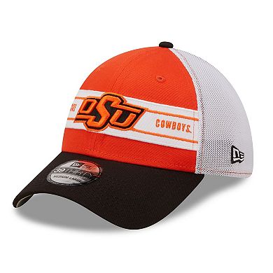 Men's New Era Orange/Black Oklahoma State Cowboys Banded 39THIRTY Flex Hat