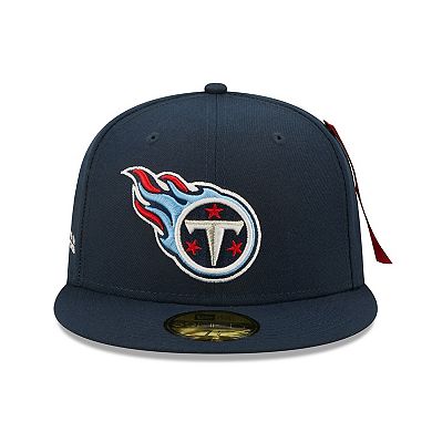 Men's New Era x Alpha Industries Navy Tennessee Titans Alpha 59FIFTY Fitted Hat