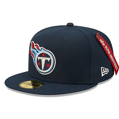 Men's New Era x Alpha Industries Navy Tennessee Titans Alpha 59FIFTY Fitted Hat