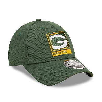Men's New Era Green Green Bay Packers Framed AF 9FORTY Snapback Hat