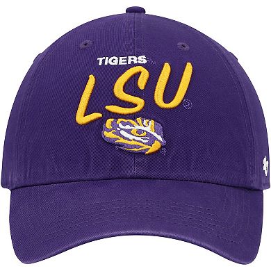 Women's '47 Purple LSU Tigers Phoebe Clean Up Adjustable Hat