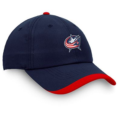 Men's Fanatics Branded Navy Columbus Blue Jackets Authentic Pro Rink Pinnacle Adjustable Hat