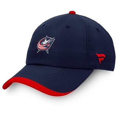 Men's Fanatics Branded Navy Columbus Blue Jackets Authentic Pro Rink Pinnacle Adjustable Hat