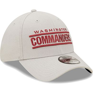 Men's New Era Gray Washington Commanders Wordmark Essential 39THIRTY Flex Hat