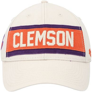 Men's '47 Cream Clemson Tigers Crossroad MVP Adjustable Hat