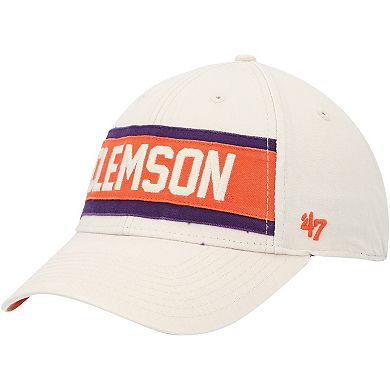 Men's '47 Cream Clemson Tigers Crossroad MVP Adjustable Hat