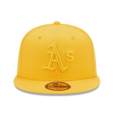 Men's New Era Gold Oakland Athletics Tonal 59FIFTY Fitted Hat