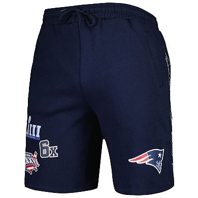 Men's New Era Navy New England Patriots Historic Champs Shorts