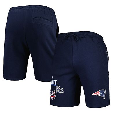 Men's New Era Navy New England Patriots Historic Champs Shorts