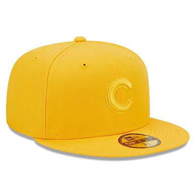 Men's New Era Gold Chicago Cubs Tonal 59FIFTY Fitted Hat