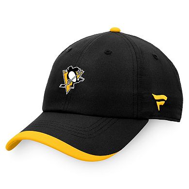 Men's Fanatics Branded Black Pittsburgh Penguins Authentic Pro Rink Pinnacle Adjustable Hat