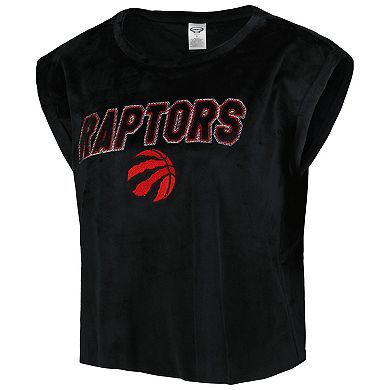 Women's Concepts Sport Black Toronto Raptors Intermission T-Shirt & Shorts Sleep Set