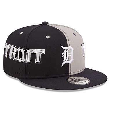 Men's New Era Navy/Gray Detroit Tigers Team Split 9FIFTY Snapback Hat