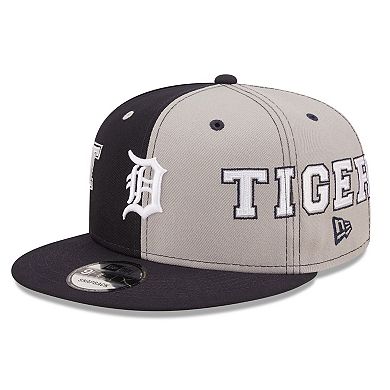 Men's New Era Navy/Gray Detroit Tigers Team Split 9FIFTY Snapback Hat