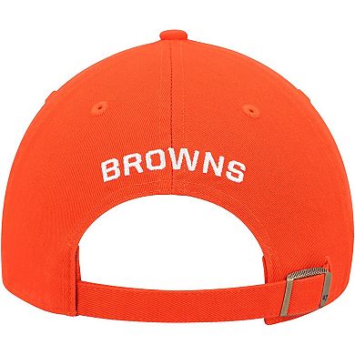 Women's '47 Orange Cleveland Browns Finley Clean Up Adjustable Hat