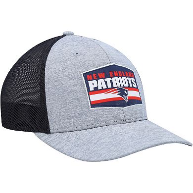 Men's '47 Heathered Gray/Navy New England Patriots Motivator Flex Hat