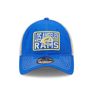 Men's New Era  Royal/Natural Los Angeles Rams  Devoted Trucker 9TWENTY Snapback Hat