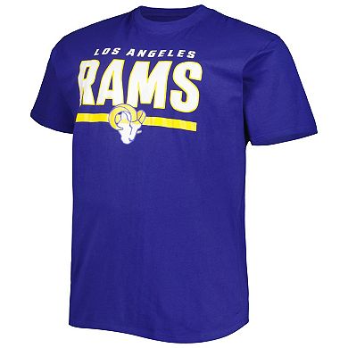 Men's Fanatics Branded Royal Los Angeles Rams Big & Tall Speed & Agility T-Shirt