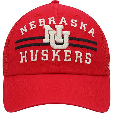 Men's '47 Scarlet Nebraska Huskers High Point Clean Up Trucker Snapback Hat