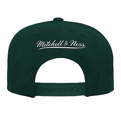 Youth Mitchell & Ness Green Green Bay Packers Gridiron Classics Ground Snapback Hat