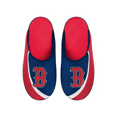 Men's FOCO Boston Red Sox Big Logo Color Edge Slippers
