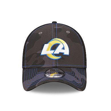 Men's New Era Camo/Black Los Angeles Rams  Logo Neo 39THIRTY Flex Hat