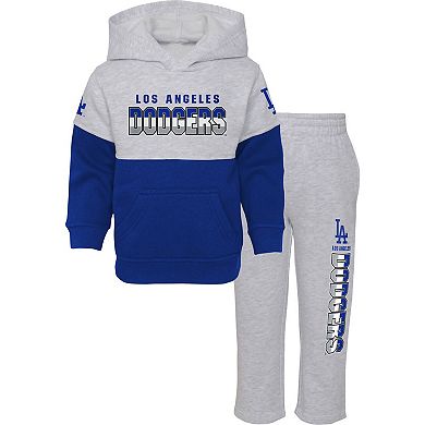 Infant Royal/Heather Gray Los Angeles Dodgers Playmaker Pullover Hoodie & Pants Set