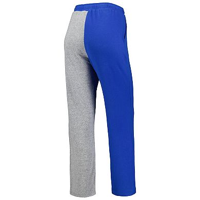 Women's ZooZatz Royal/Gray Kentucky Wildcats Colorblock Cozy Tri-Blend Lounge Pants