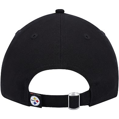 Women's New Era Black Pittsburgh Steelers Collegiate 9TWENTY Adjustable Hat