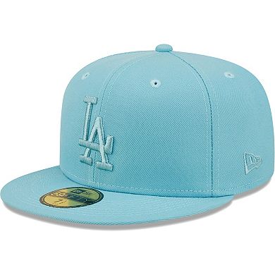 Men's New Era Light Blue Los Angeles Dodgers Color Pack 59FIFTY Fitted Hat