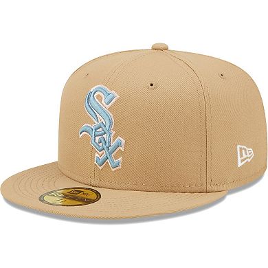 Men's New Era Tan Chicago White Sox 2005 World Series Sky Blue Undervisor 59FIFTY Fitted Hat