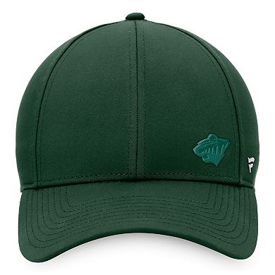 Women's Fanatics Branded Green Minnesota Wild Authentic Pro Road Structured Adjustable Hat
