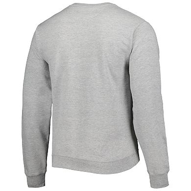 Men's League Collegiate Wear Gray West Virginia Mountaineers 1965 Arch Essential Fleece Pullover Sweatshirt