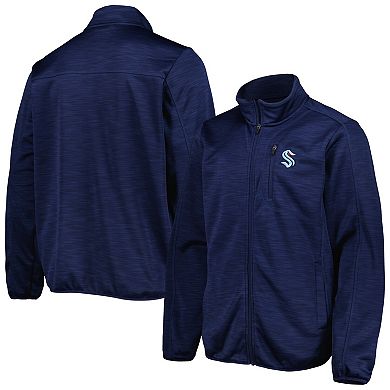 Men's G-III Sports by Carl Banks Deep Sea Blue Seattle Kraken Closer Transitional Full-Zip Jacket