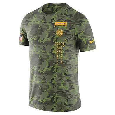 Men's Nike Camo LSU Tigers Military T-Shirt