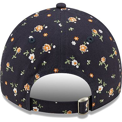 Women's New Era Navy Chicago Bears  Floral 9TWENTY Adjustable Hat