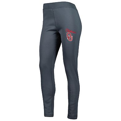 Women's Concepts Sport Charcoal Oklahoma Sooners Upbeat Sherpa Leggings