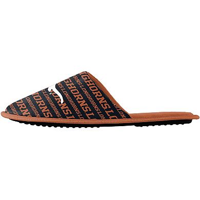 Youth FOCO Texas Longhorns Scuff Wordmark Slide Slippers