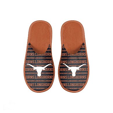 Youth FOCO Texas Longhorns Scuff Wordmark Slide Slippers