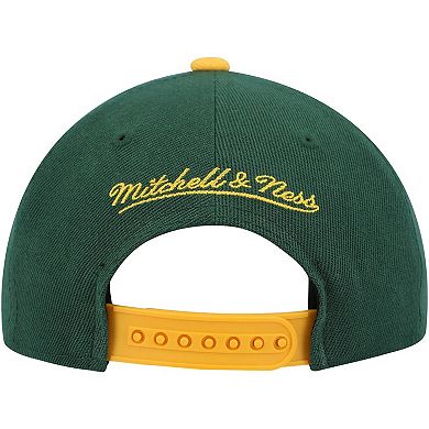 Youth Mitchell & Ness Green/Gold Green Bay Packers Shredder Adjustable Hat